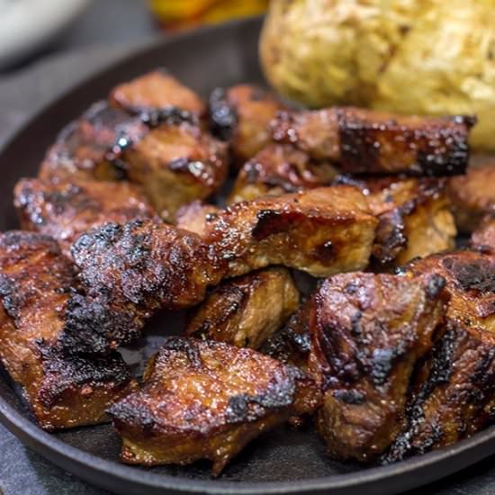 Bourbon Marinated Steak Tips