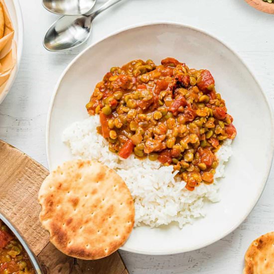 Easy Vegan Split Pea Curry