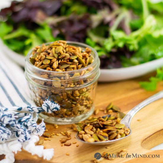 Sunflower Pumpkin Salad Topper