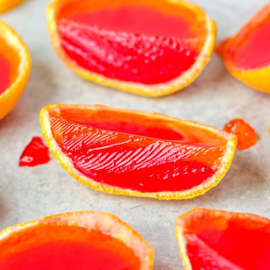Tequila Sunrise Jello Shots