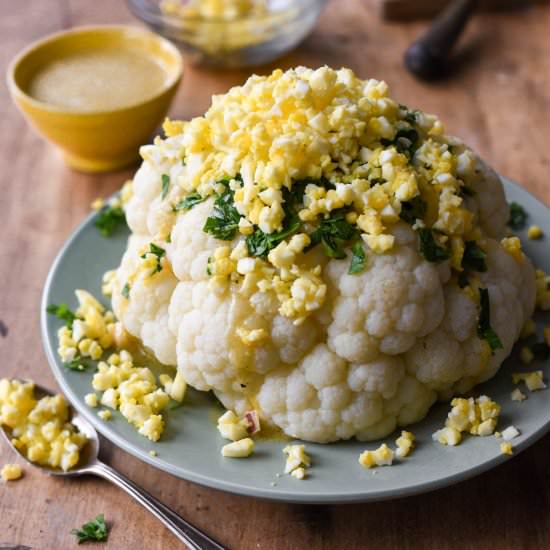 Cauliflower and Egg Vinaigrette