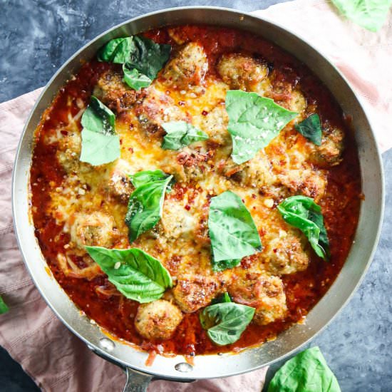 Easy Baked Chicken Meatballs