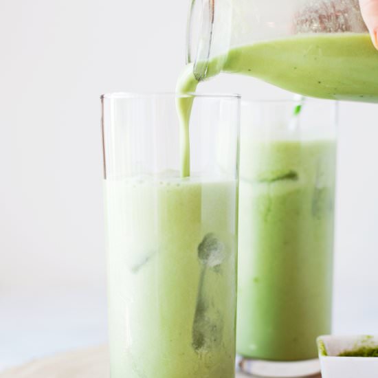 Super Food Iced Matcha Latte
