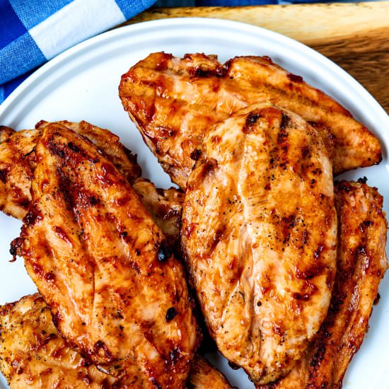 Grilled BBQ Chicken Breast