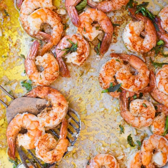 SHEET PAN CHILI GARLIC SHRIMP