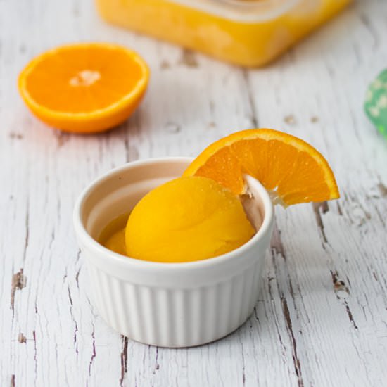 Ginger and Orange Sorbet