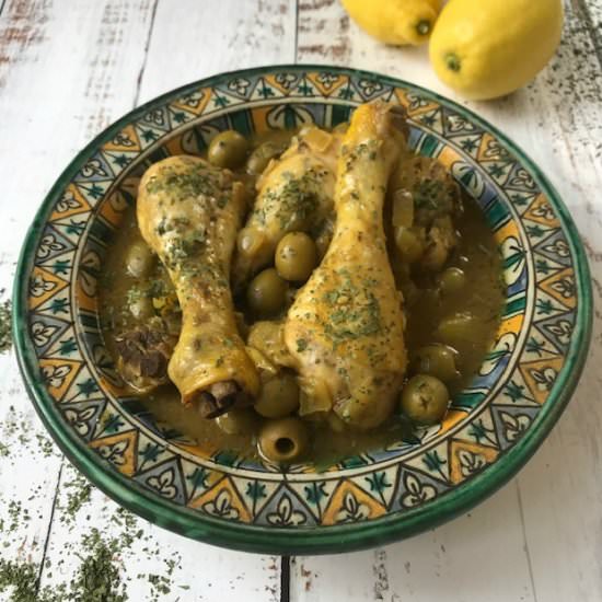 Lemon Chicken with Olives
