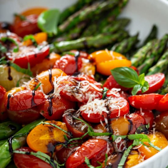 Balsamic Roasted Tomato / Asparagus