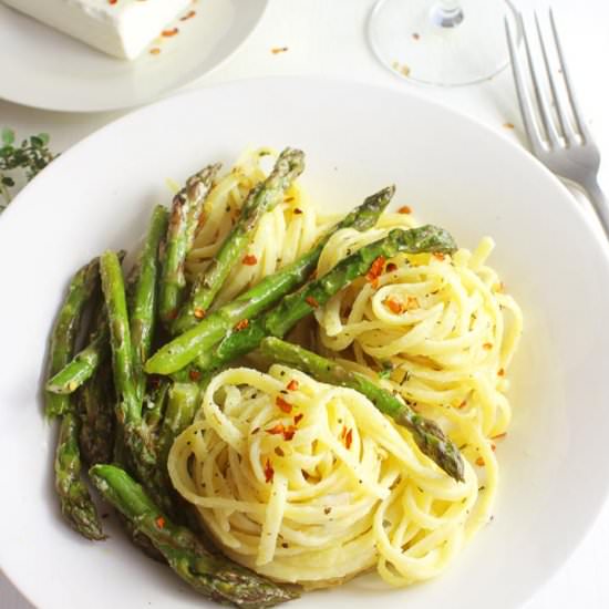 20 minute asparagus pasta