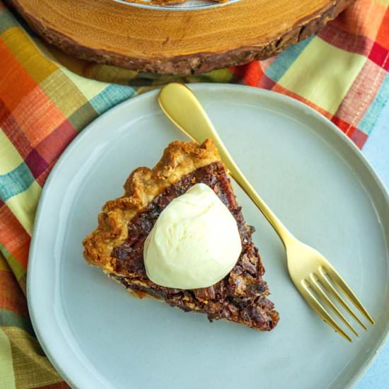 Dark Chocolate Pecan Pie