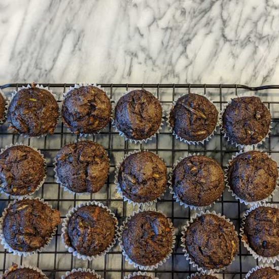 Chocolate Veggie Muffins