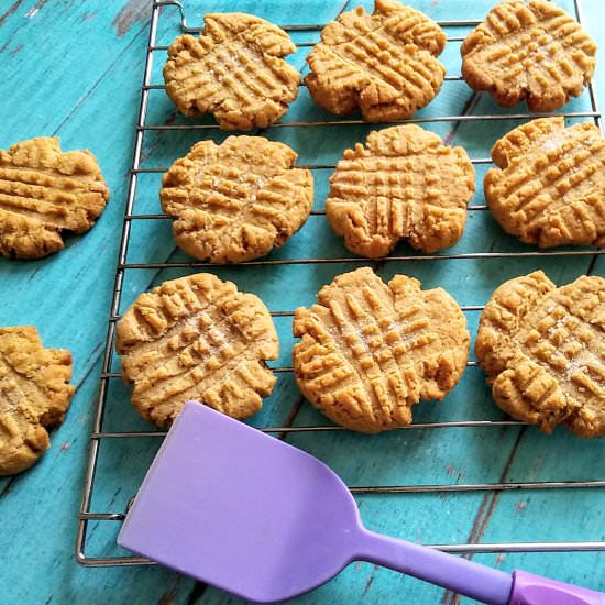 One Bowl Vegan Peanut Butter Cookie