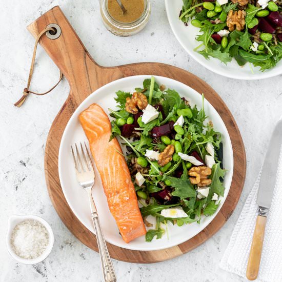Salmon, Beetroot and Feta Salad