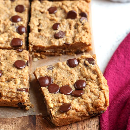 Paleo Oatmeal Cookie Bars