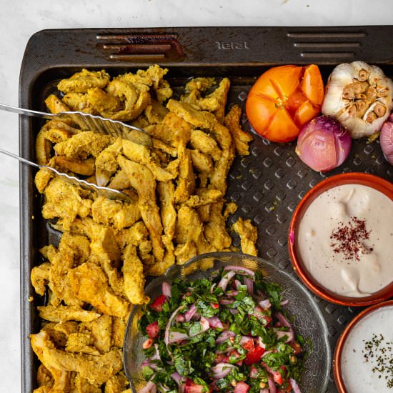 Oven Baked Chicken Shawarma