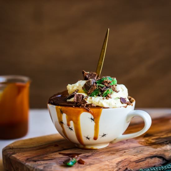 Peppermint Crisp Mug Cake
