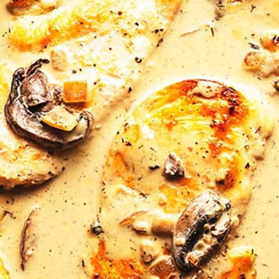 Keto Chicken Stroganoff