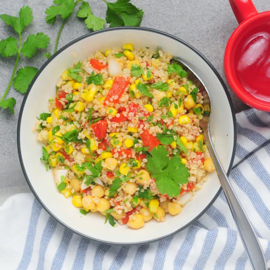 Roasted Red Pepper Quinoa Salad