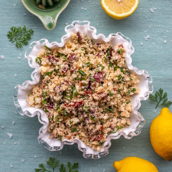 Mediterranean Cauliflower Salad