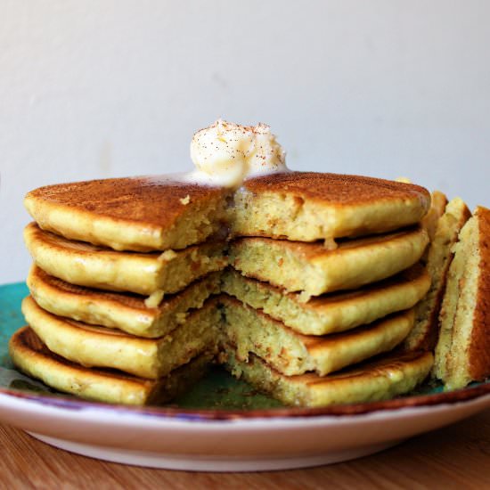 Whole Wheat Cinnamon Pancakes