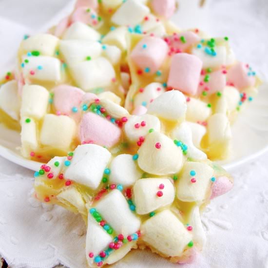 marshmallow with white chocolate