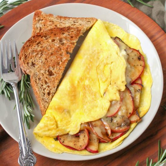 Apple & White Cheddar Omelet