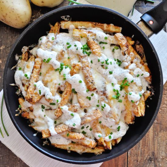 Cheesy French Fries with Ranch