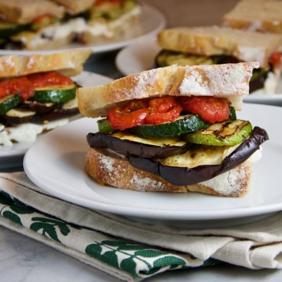 Grilled Vegetable Sandwiches