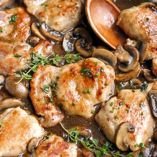 Paleo Creamy Mushroom Chicken