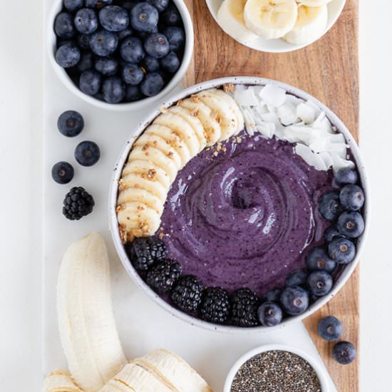 Blueberry Banana Smoothie Bowl