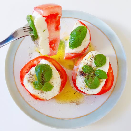 Tomatoes with Buffalo Mozzarella