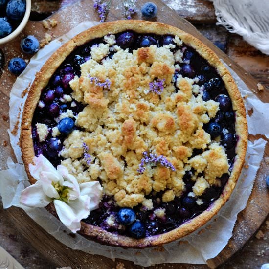 Vegan Gluten Free Blueberry Tart