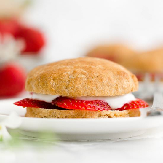 Healthy Strawberry Shortcakes