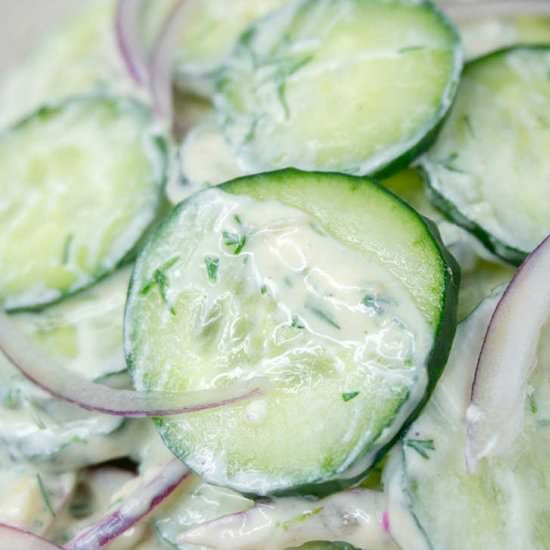 Creamy Cucumber Salad