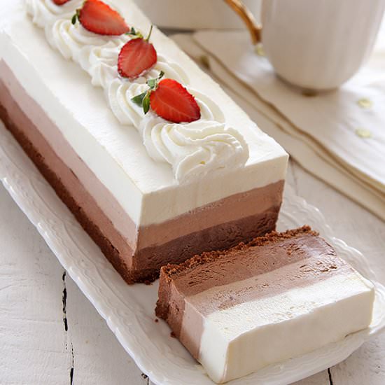 Triple Chocolate Mousse cake