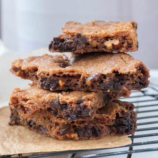 Vegan Chocolate-Chip Blondies