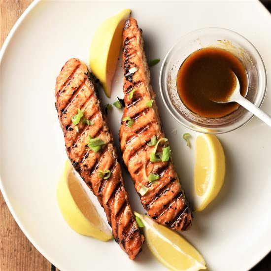 Hoisin Marinated Grilled Salmon