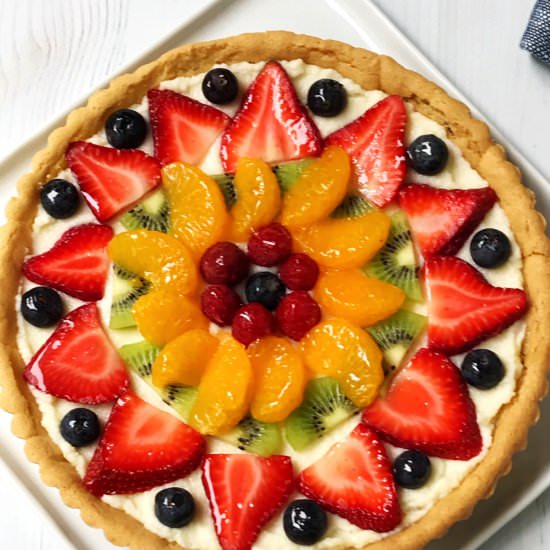 Sugar Cookie Fruit Pizza