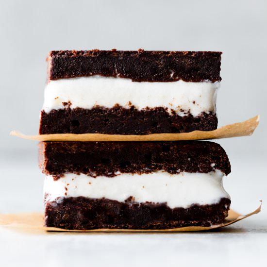 Brownie Ice Cream Sandwiches