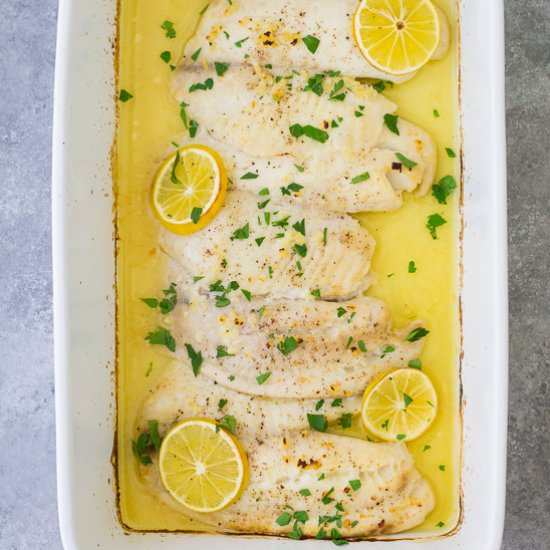 Lemon Butter Baked Tilapia