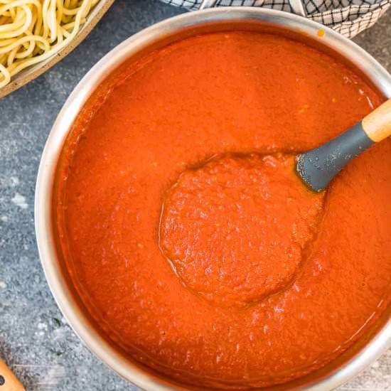 Homemade marinara sauce!