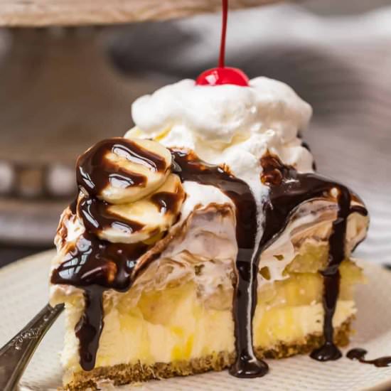 no bake banana split!