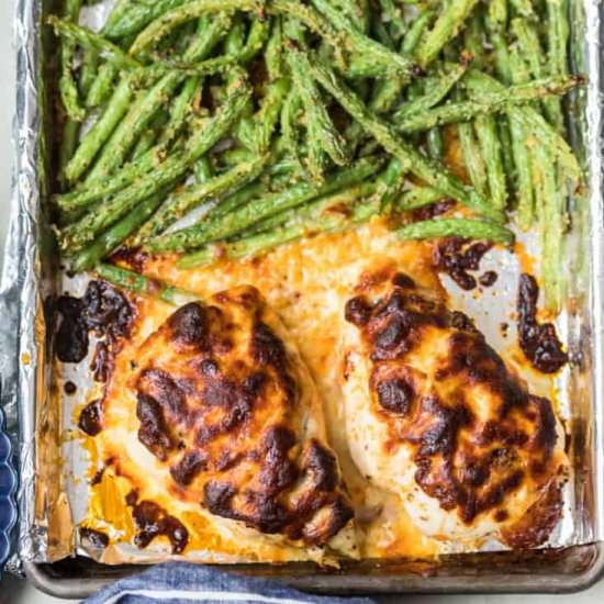 pesto mozzarella chicken!