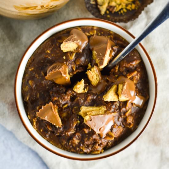 Coffee Peanut Butter Cup Oatmeal