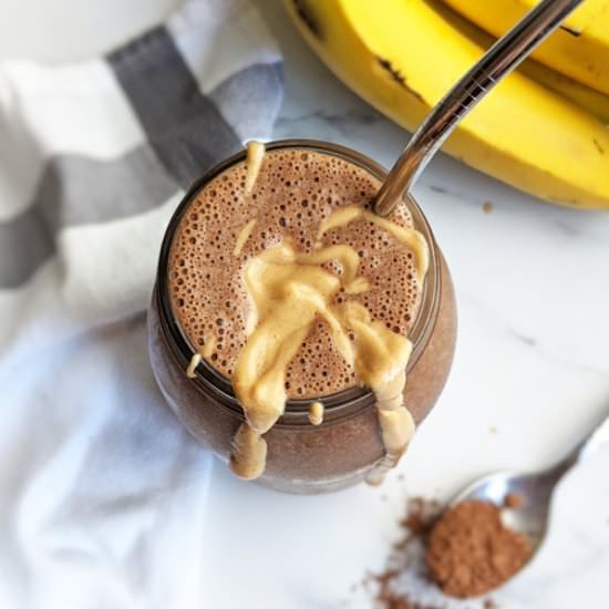 Chocolate PB Protein Smoothie