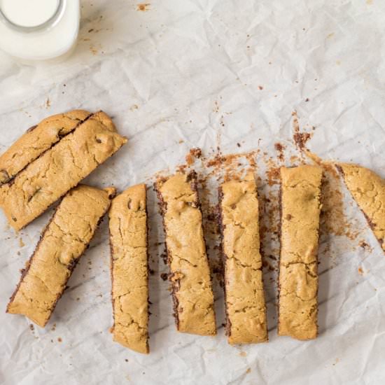 tahini chocolate chip bar