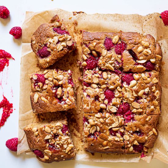 Peanut Butter and Jelly Blondies