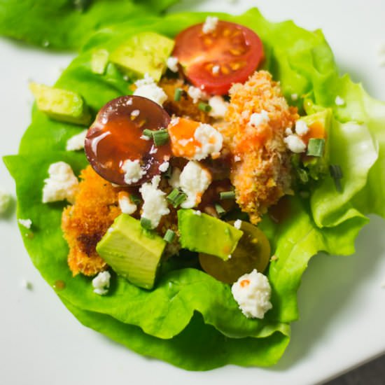 Buffalo Chicken Lettuce Wraps
