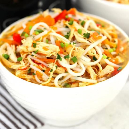 Slow Cooker Asian Noodle Soup