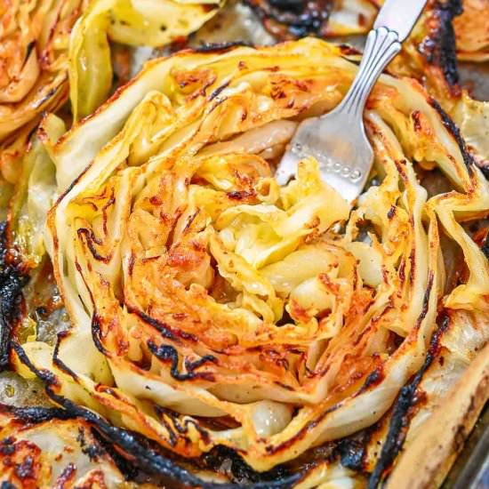 Garlic Roasted Cabbage